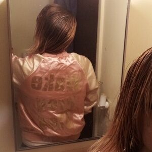 WAKE PRAY SLAY BEAUTIFUL WOMENS THIN COAT SIZE MEDIUM